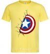 Men's T-Shirt Captain America's shield cornsilk фото