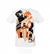 Men's T-Shirt Avengers orange black White фото