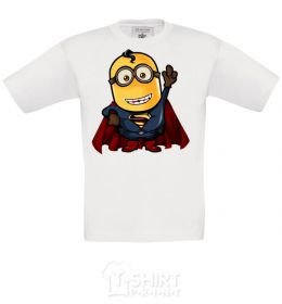 Kids T-shirt Super Minion White фото
