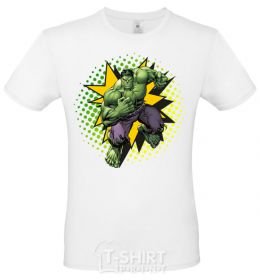 Men's T-Shirt Hulk explosion White фото