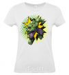 Women's T-shirt Hulk explosion White фото