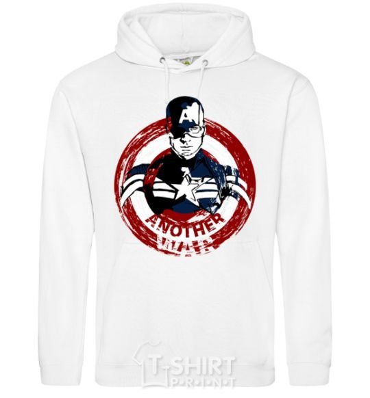 Men`s hoodie Another war White фото