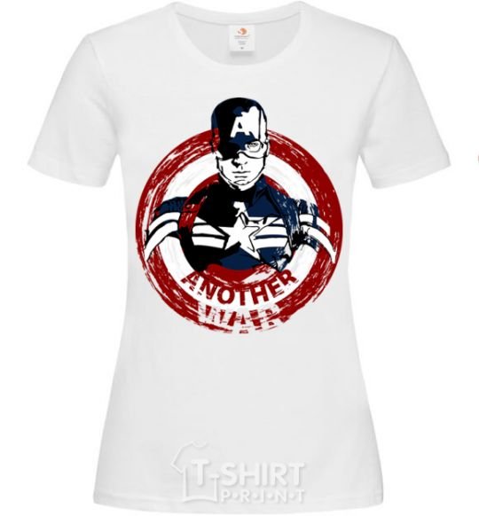 Women's T-shirt Another war White фото