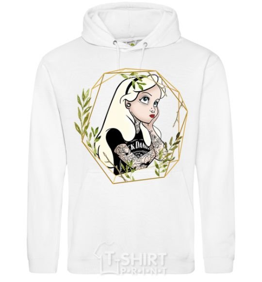 Men`s hoodie Princess Jack Daniels White фото