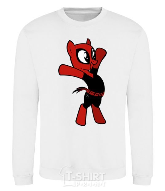 Sweatshirt Deadpool Pony White фото