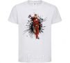 Kids T-shirt The Iron Man explosion White фото