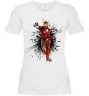 Women's T-shirt The Iron Man explosion White фото