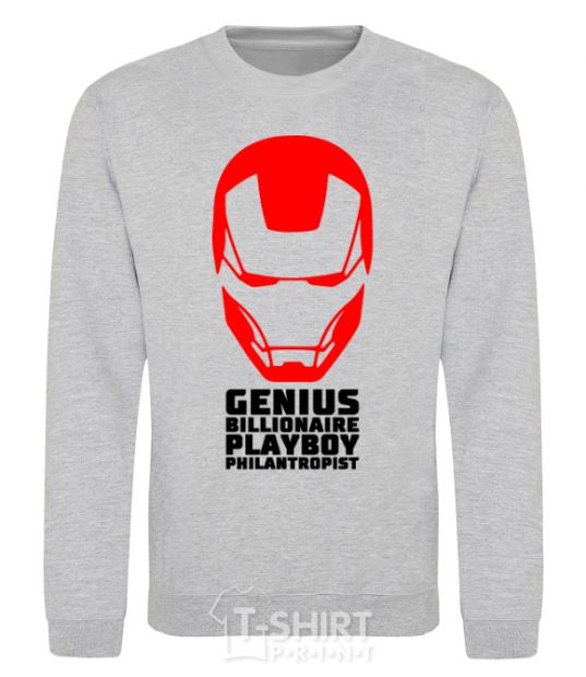 Sweatshirt Genius billionaire playboy philantropist sport-grey фото