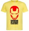 Men's T-Shirt Genius billionaire playboy philantropist cornsilk фото