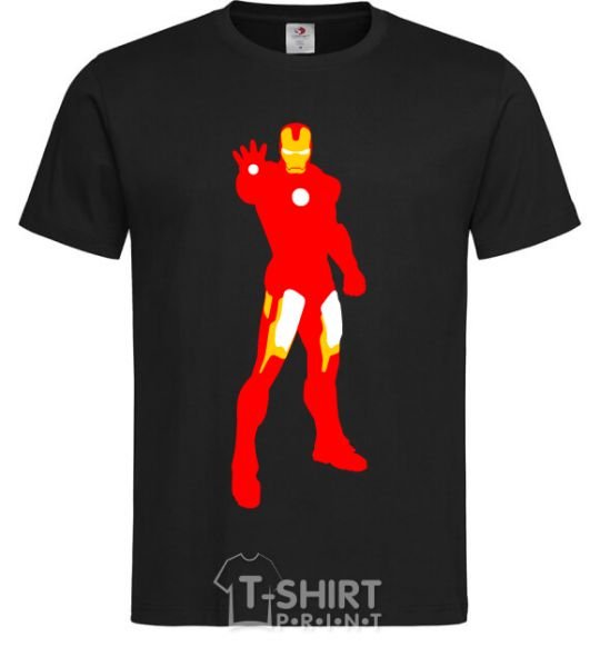 Men's T-Shirt Iron man costume black фото