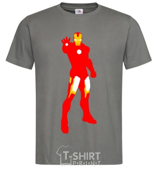 Men's T-Shirt Iron man costume dark-grey фото