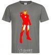 Men's T-Shirt Iron man costume dark-grey фото