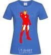 Women's T-shirt Iron man costume royal-blue фото