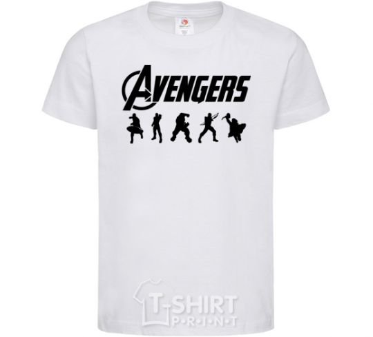 Kids T-shirt Avengers 5 White фото