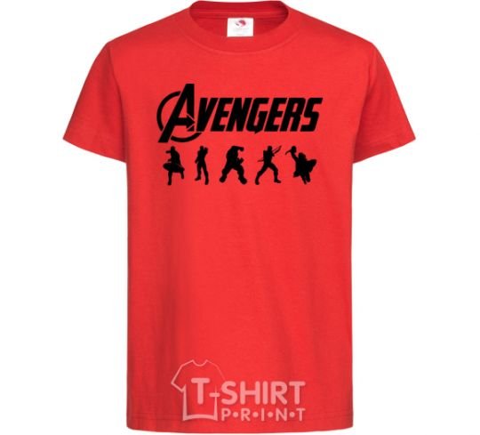 Kids T-shirt Avengers 5 red фото