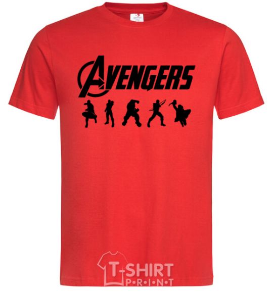 Мужская футболка Avengers 5 Красный фото