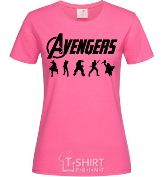 Женская футболка Avengers 5 Ярко-розовый фото