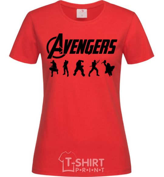 Женская футболка Avengers 5 Красный фото
