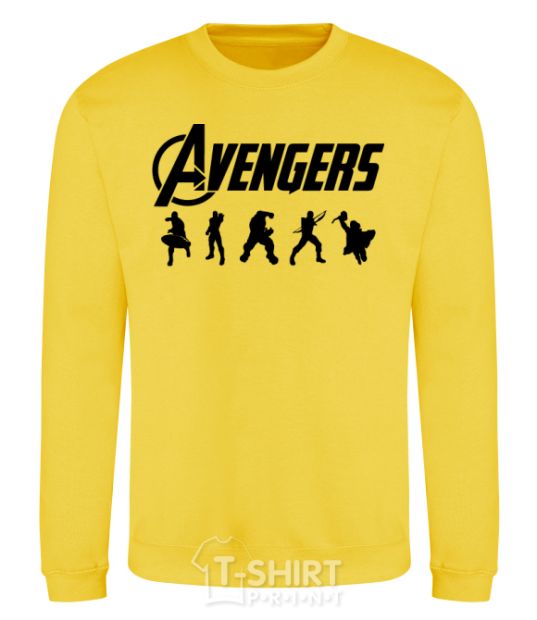 Sweatshirt Avengers 5 yellow фото