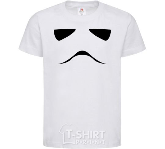 Kids T-shirt Stormtrooper minimalism White фото