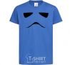 Kids T-shirt Stormtrooper minimalism royal-blue фото