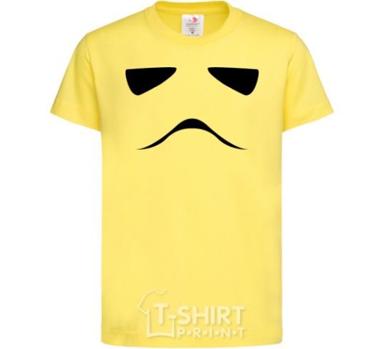 Kids T-shirt Stormtrooper minimalism cornsilk фото