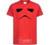Kids T-shirt Stormtrooper minimalism red фото