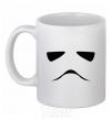 Ceramic mug Stormtrooper minimalism White фото