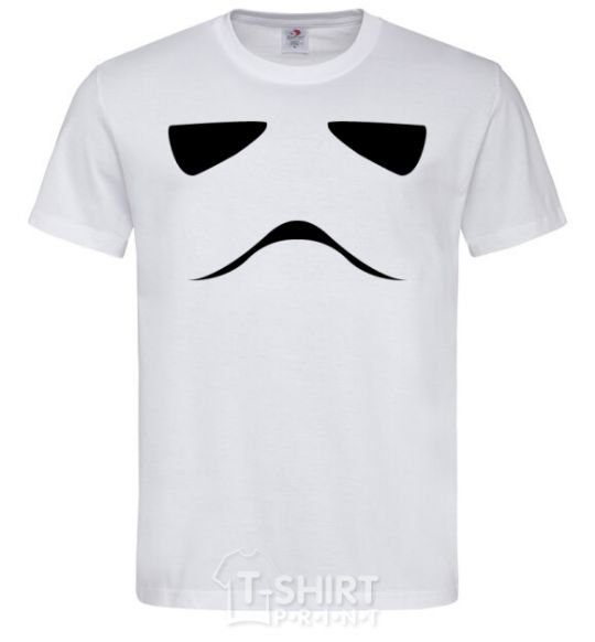 Men's T-Shirt Stormtrooper minimalism White фото