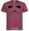 Men's T-Shirt Stormtrooper minimalism burgundy фото
