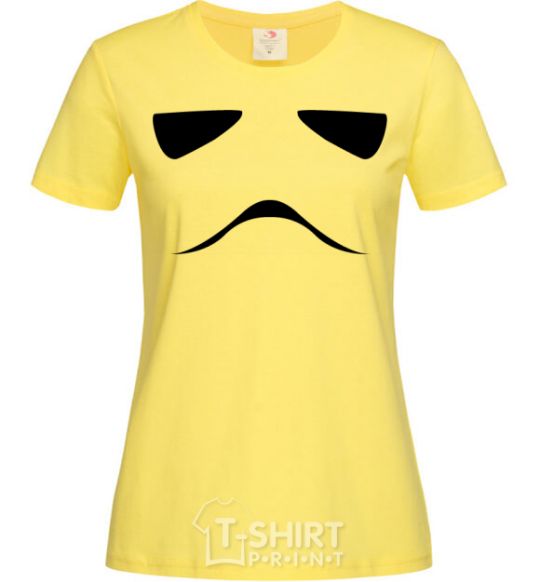 Women's T-shirt Stormtrooper minimalism cornsilk фото