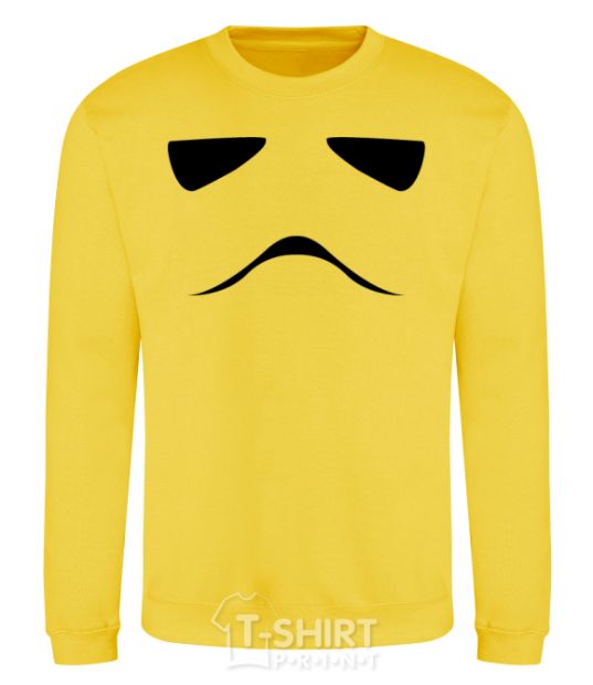 Sweatshirt Stormtrooper minimalism yellow фото