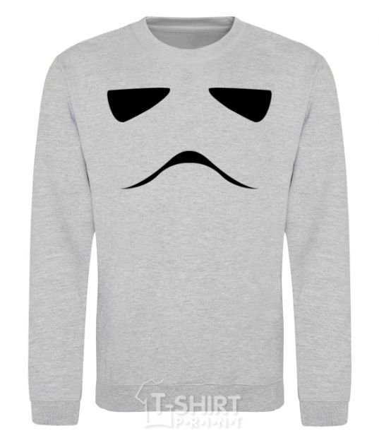 Sweatshirt Stormtrooper minimalism sport-grey фото