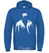 Men`s hoodie Batman silhouette royal фото