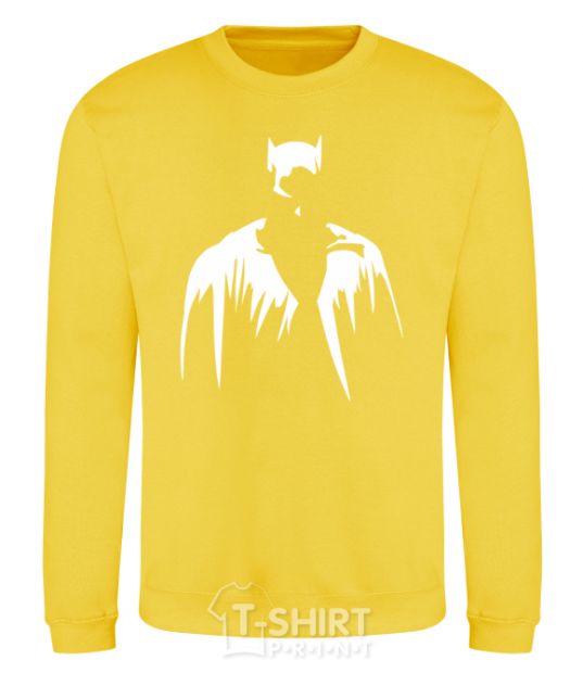 Sweatshirt Batman silhouette yellow фото