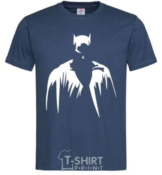 Мужская футболка Бэтмен силуэт Темно-синий фото