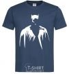 Men's T-Shirt Batman silhouette navy-blue фото