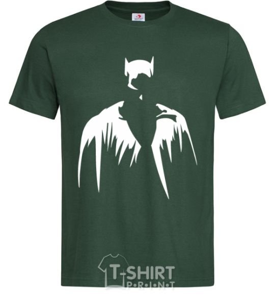 Men's T-Shirt Batman silhouette bottle-green фото