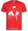 Men's T-Shirt Batman silhouette red фото