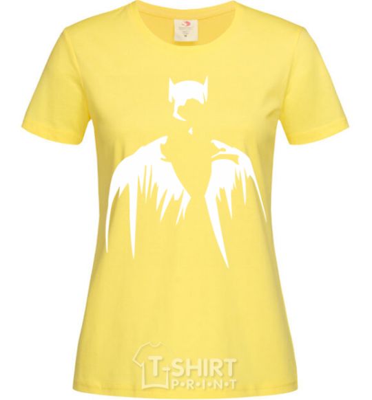 Женская футболка Бэтмен силуэт Лимонный фото