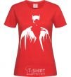 Women's T-shirt Batman silhouette red фото