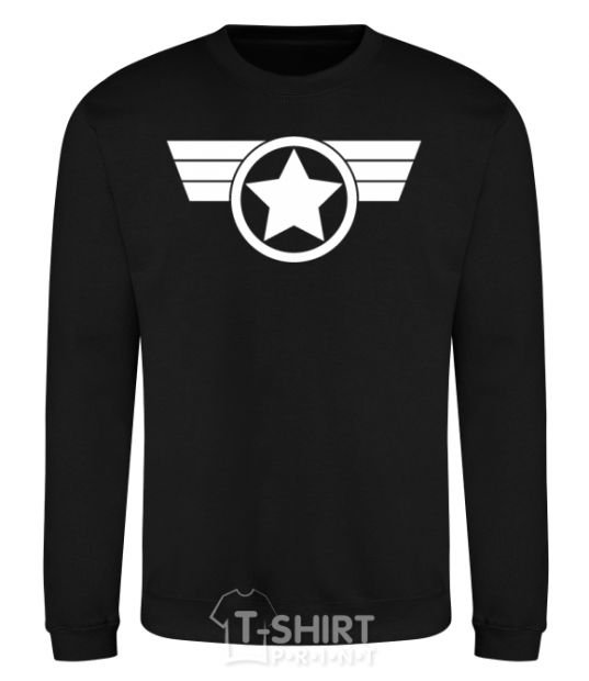 Sweatshirt Captain America logo black фото