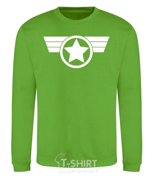 Sweatshirt Captain America logo orchid-green фото