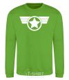 Sweatshirt Captain America logo orchid-green фото