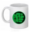 Ceramic mug Hulk logo White фото