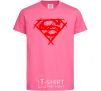 Kids T-shirt Shaded Superman logo heliconia фото