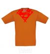 Kids T-shirt Shaded Superman logo cornsilk фото