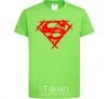 Kids T-shirt Shaded Superman logo orchid-green фото