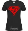 Women's T-shirt Shaded Superman logo black фото