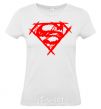 Women's T-shirt Shaded Superman logo White фото